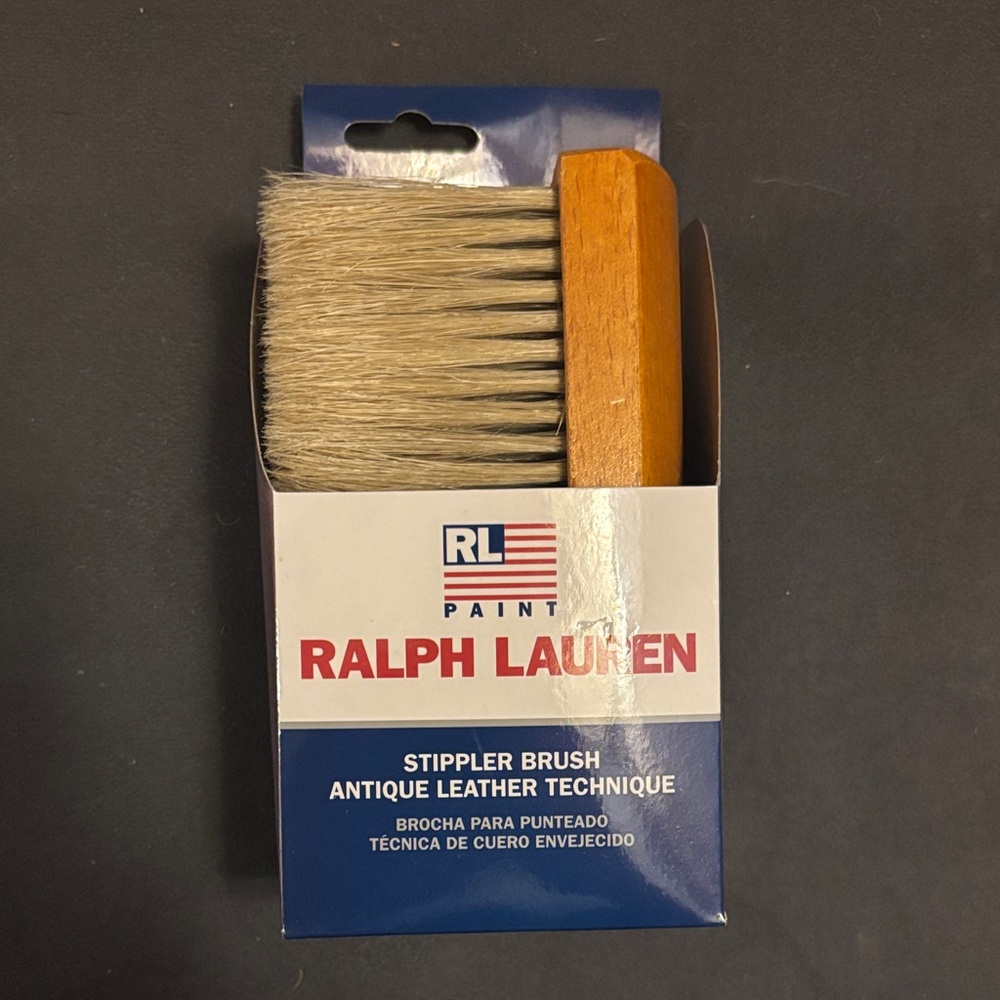 Ralph Lauren Paint Stippler Brush with Wooden Handle